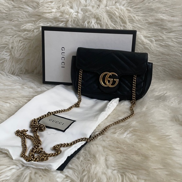 Gucci Marmont Supermini Crossbody Bag - Picture 1 of 17